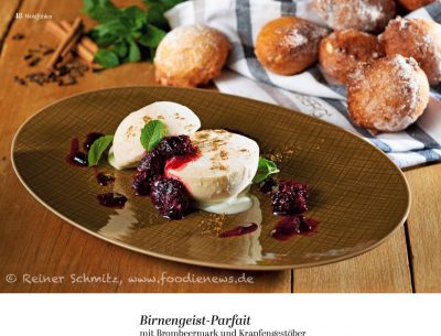 Birnengeist Parfait, Krapfen, SZ Magazin Wohlfuehlen Weihnachtsm